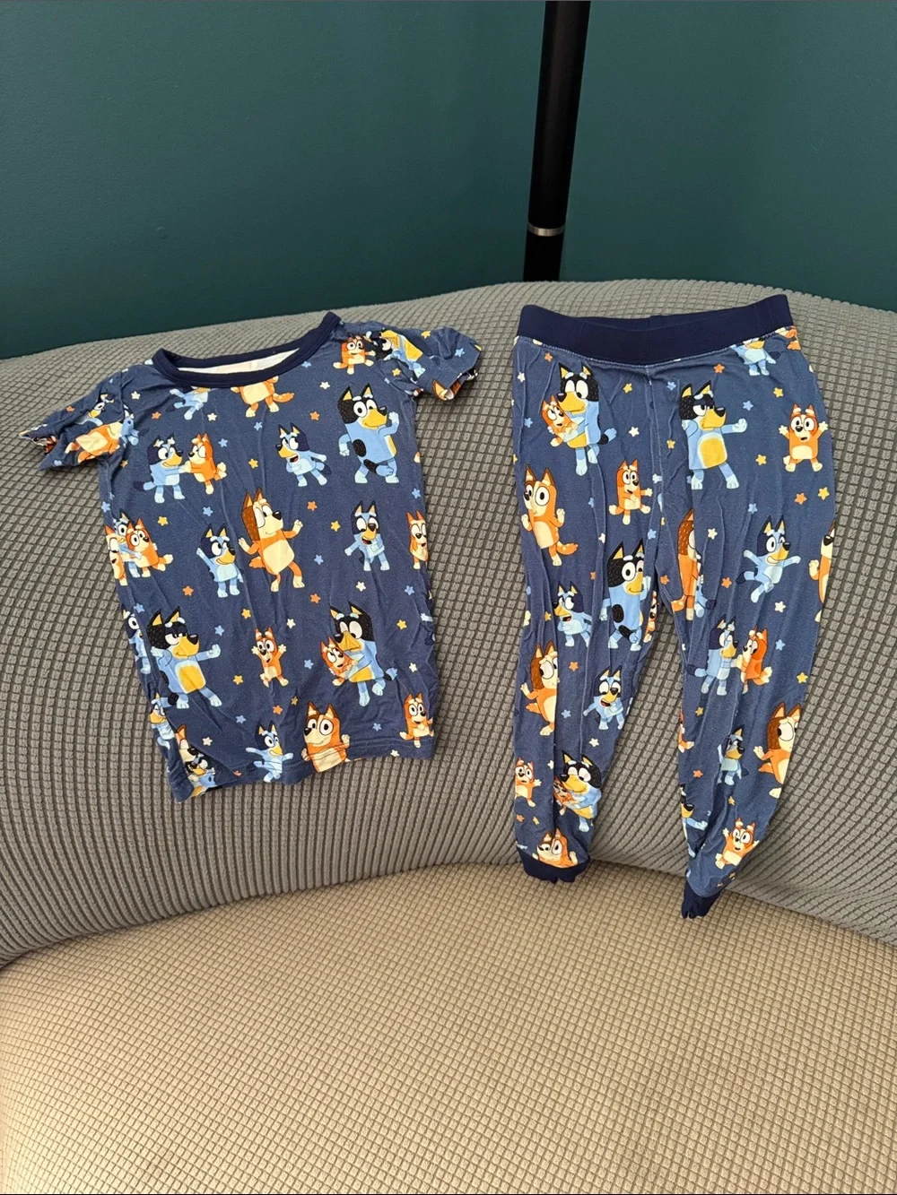 Little Sleepies Bluey Pajamas, 18-24 Months, Gently Used Condition.